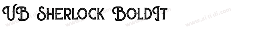 UB Sherlock BoldIt字体转换